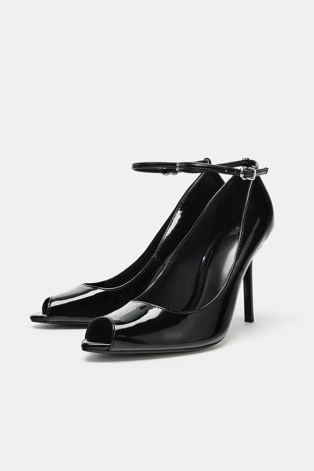 HIGH-HEEL SHOES WITH FAUX PATENT FINISH - Zara фото 5