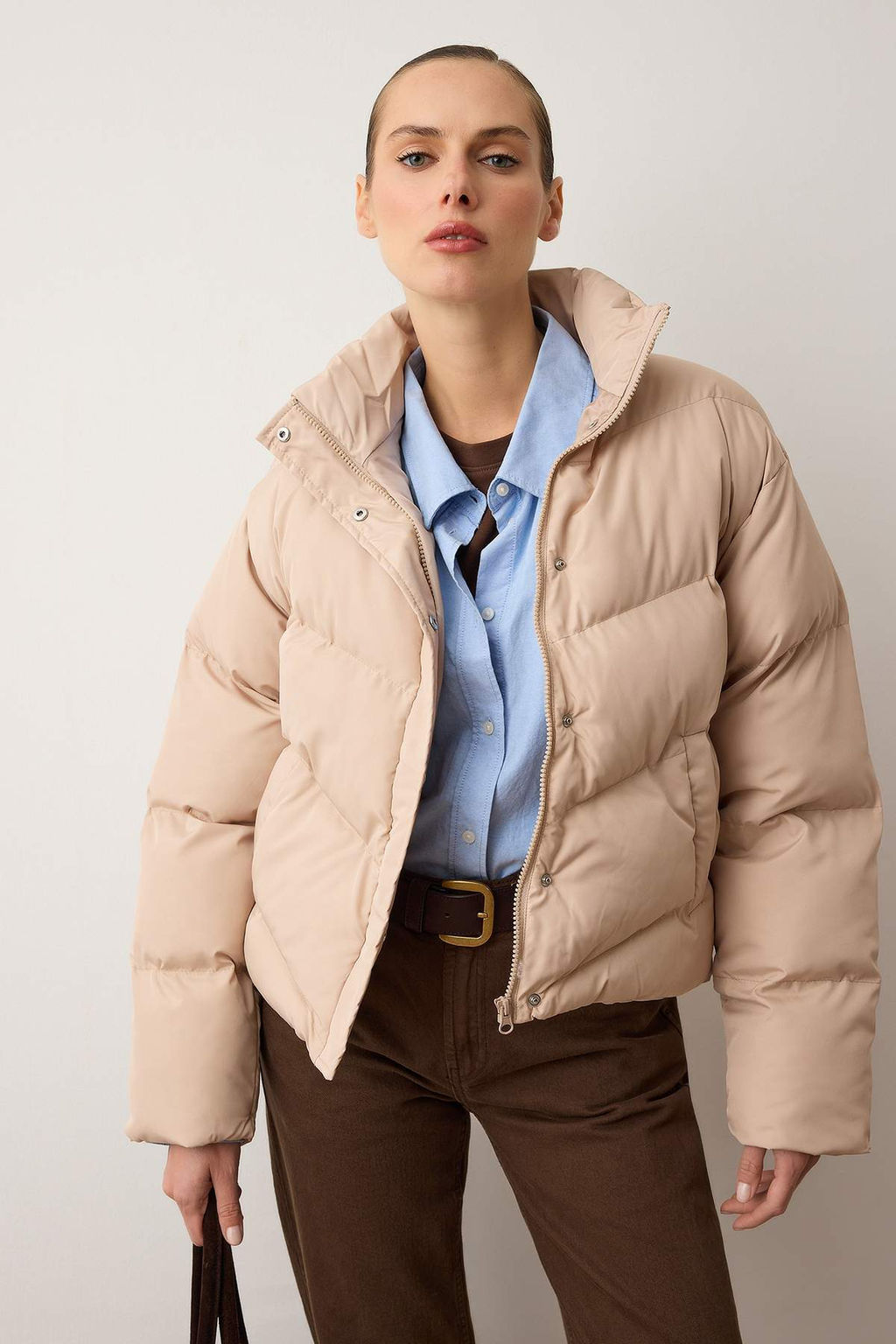 TRENDYOLMILLA Siyah Regular Su Itici Sisme Mont TWOAW24MO00048  фото 62