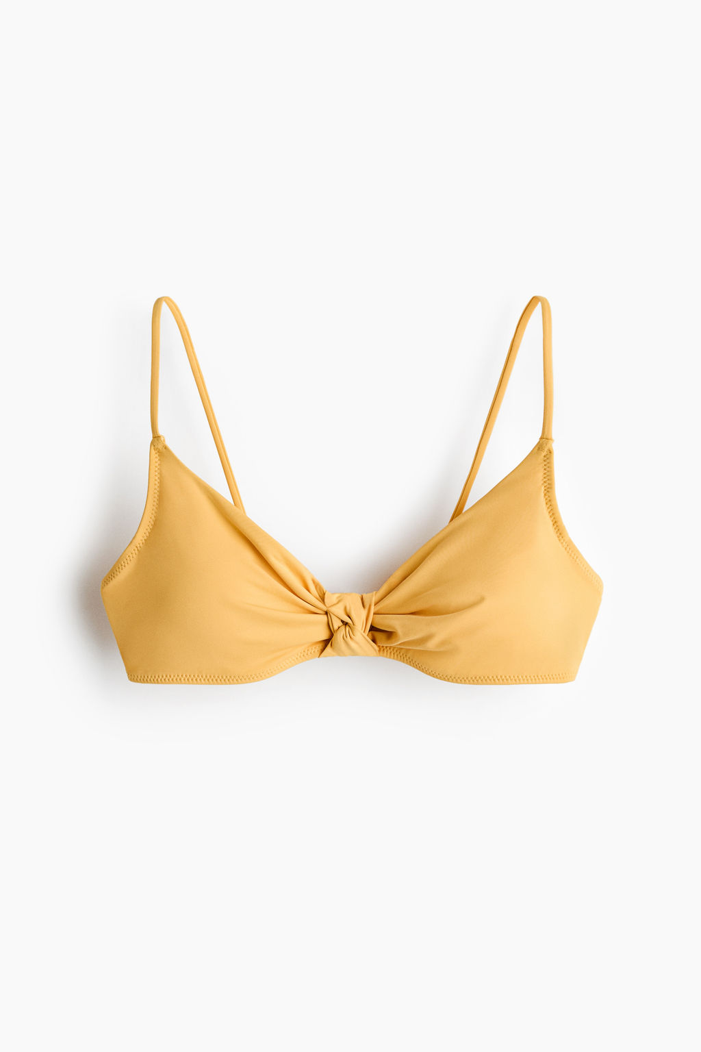 Top de bikini con nudo decorativo y relleno - H&m фото 2
