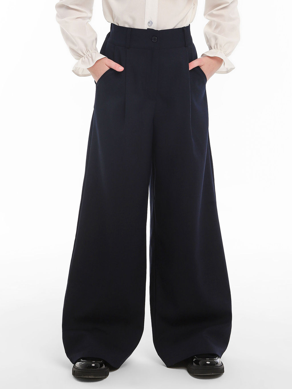 Брюки-палаццо для девочек - Синий мир фото 10