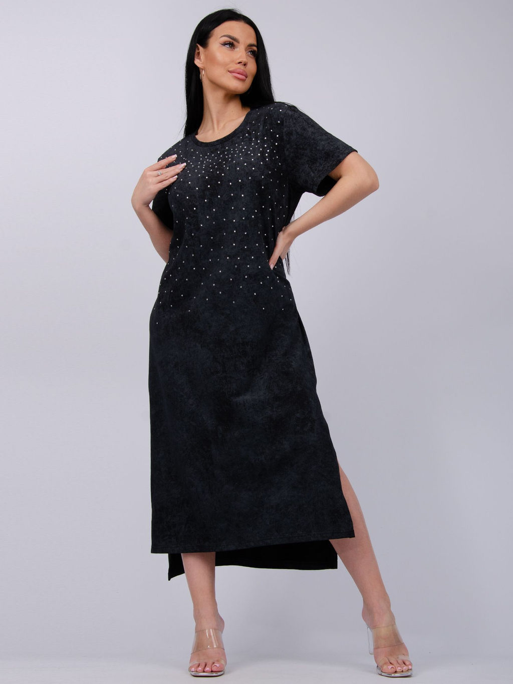 Платье Гэлекси 2, трикотаж - Малина фото 15