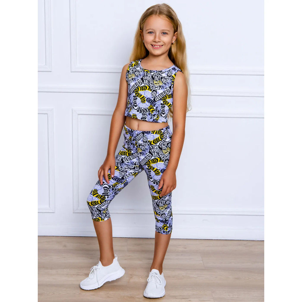 Комплект лосины 3/4 кулирка лайкра 7610104602 - Youlala фото 3