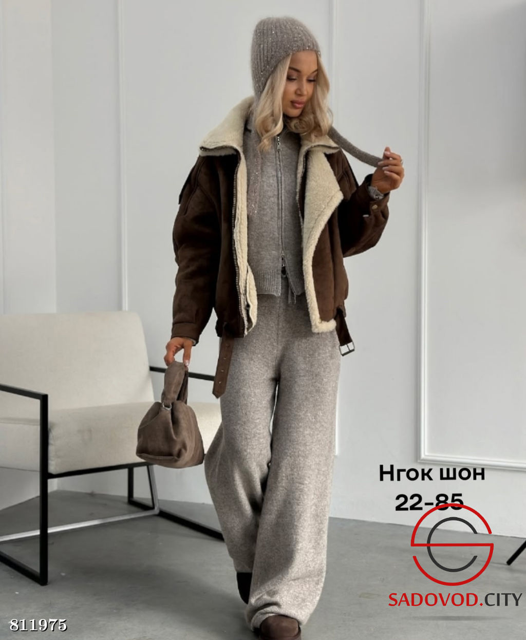 Дубленка женская для зимы - Bruno фото 2