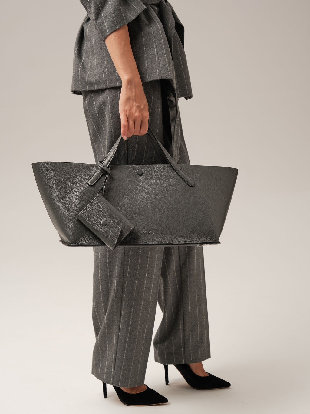 Женская кожаная сумка Dari DBR 31136 мышиный  фото 5