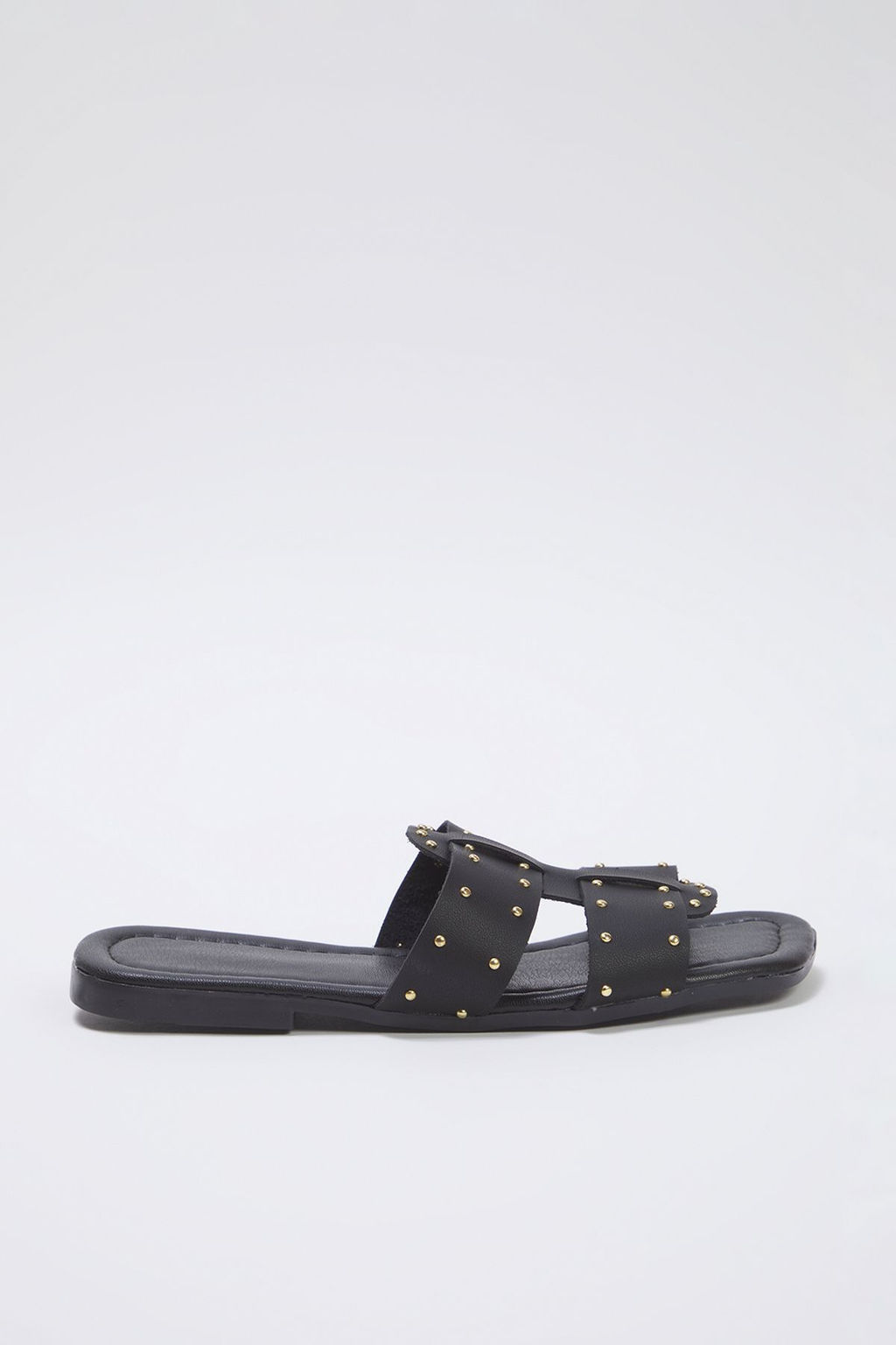Trendyol Shoes Siyah Rivet Aksesuarl? Cift Bantl? Kad?n S?k Terlik TAKSS25TE00016 - Trendyolmilla фото 5
