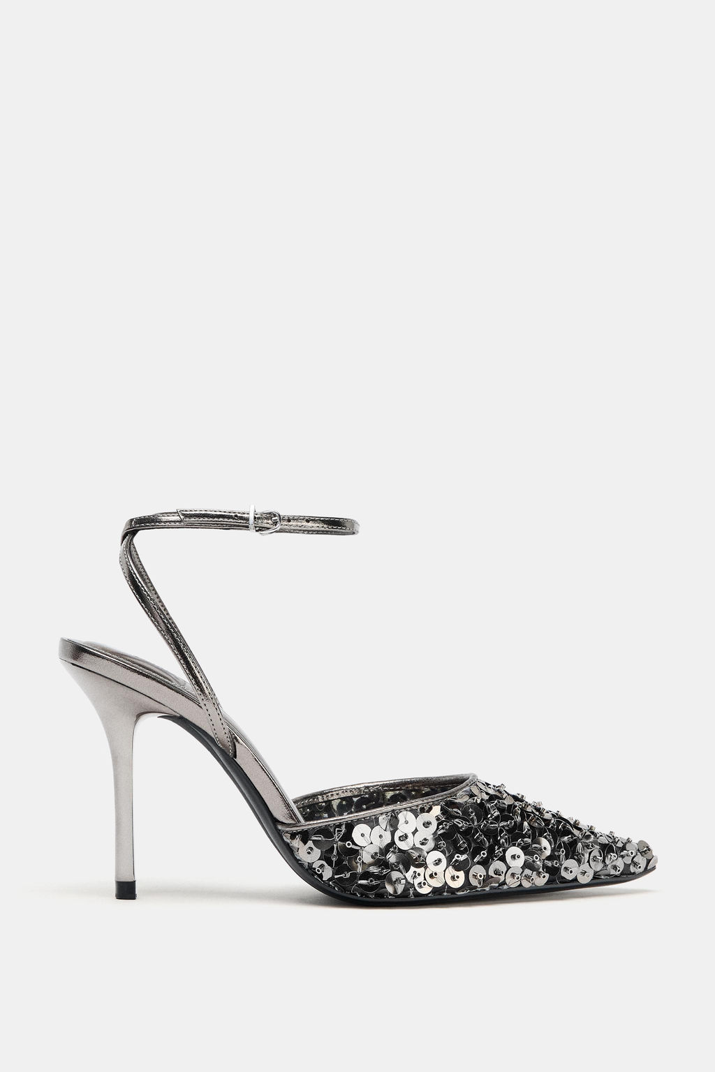 SEQUIN HIGH-HEEL SHOES - Zara фото 2