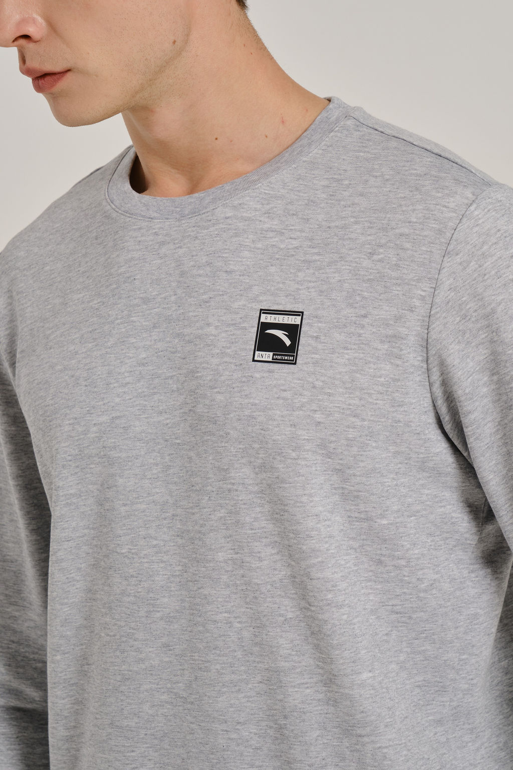 Свитшот Серый TRN ESSENTIAL Sweatshirt - Anta фото 4