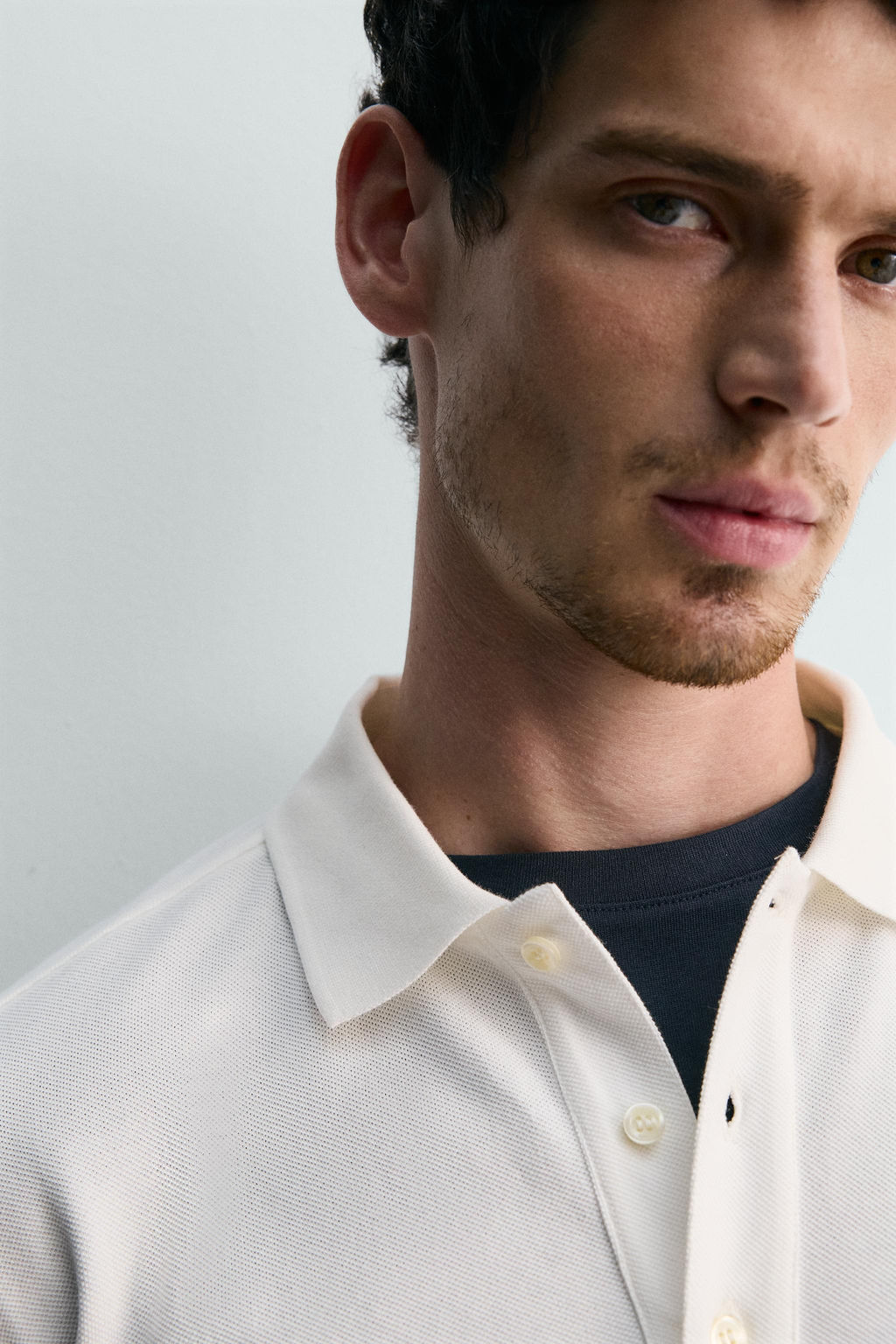 POLO PIQU? REGULAR FIT BOLSILLO / Blanco roto - Zara фото 6