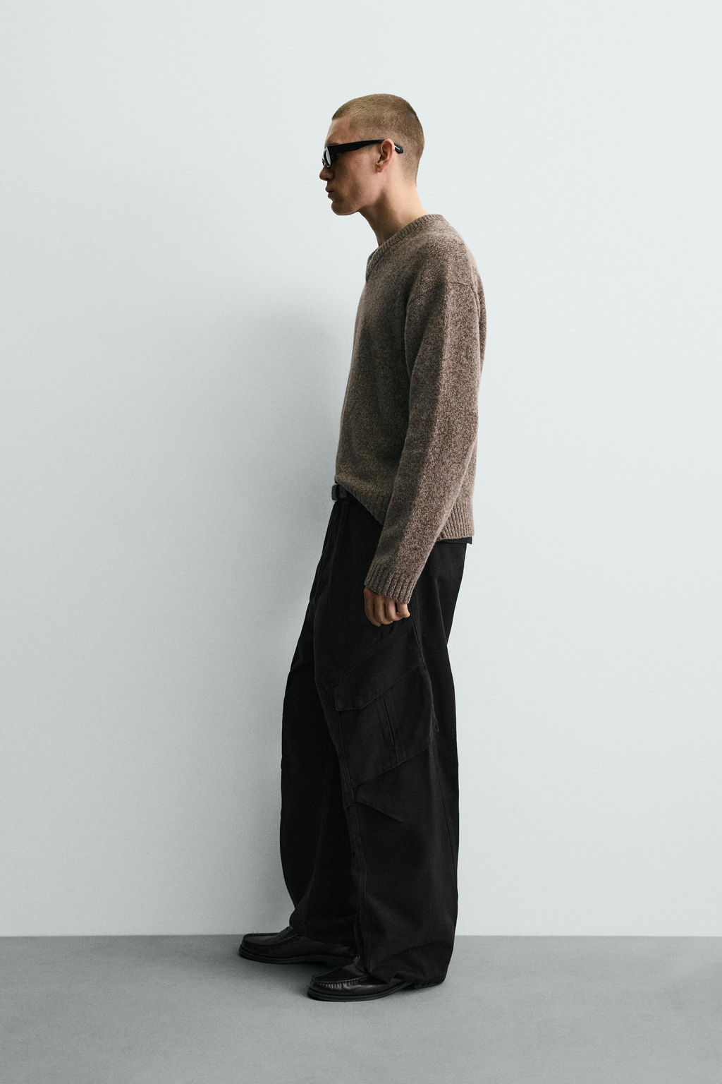RELAXED FIT CARGO TROUSERS - Zara фото 14