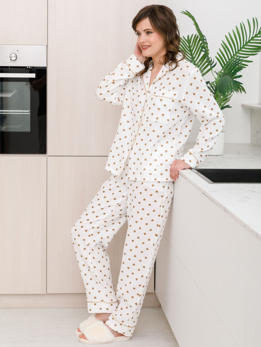 Брюки из муслина с принтом - Stilla фото 3