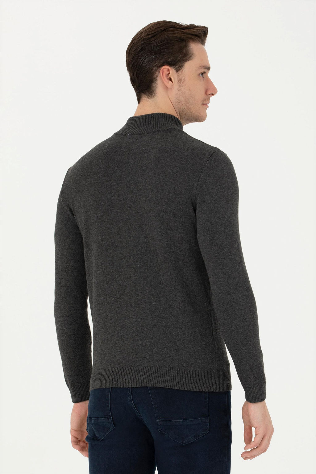 Мужской свитер антрацитового меланжа - U.s. polo assn фото 12