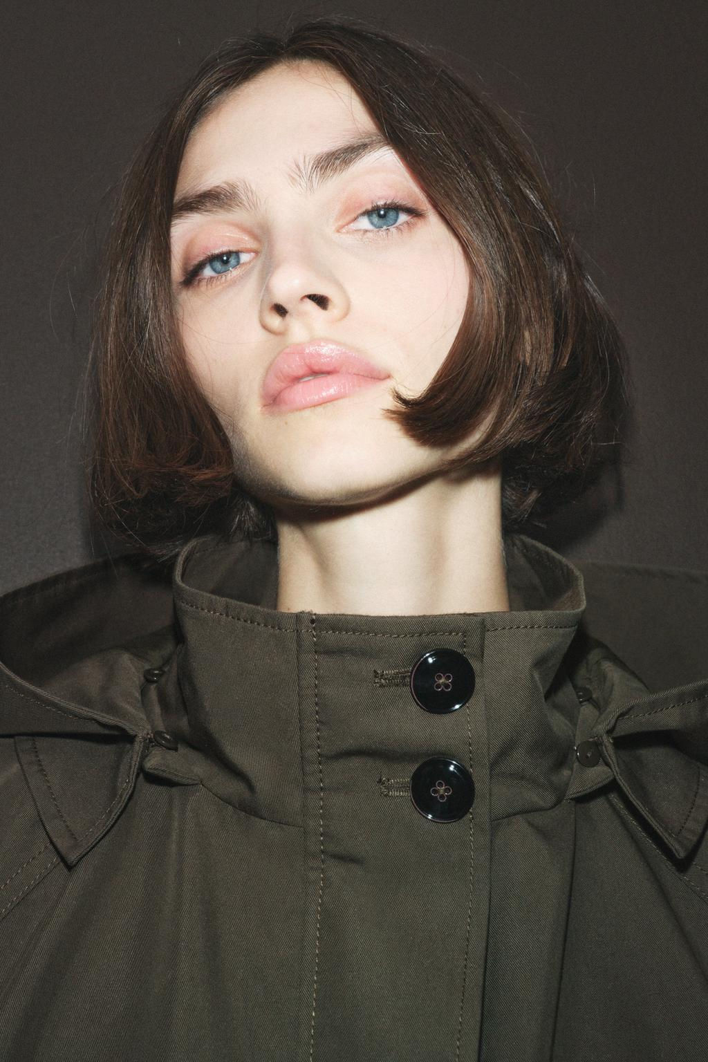 WATER-REPELLENT HOODED TRENCH COAT ZW COLLECTION - Zara фото 3