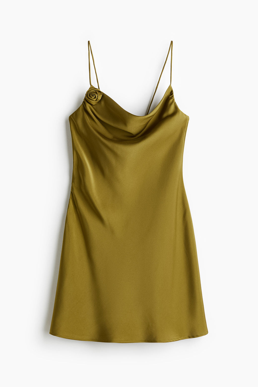 Vestido lencero de sat?n con lazada - H&m фото 2