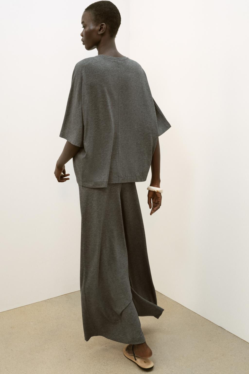FLOWING PALAZZO TROUSERS - Zara фото 12