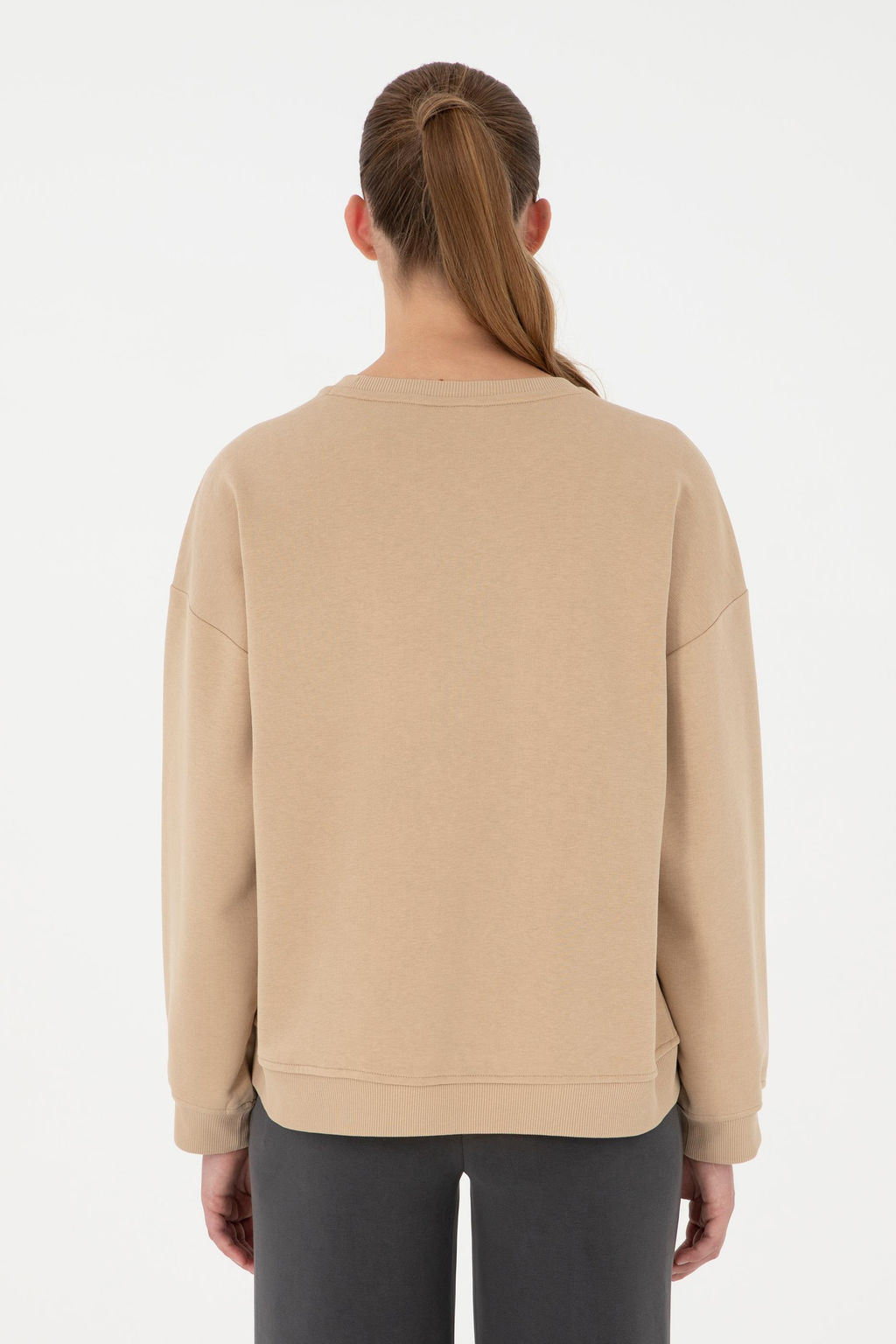 Женский свитшот песочного цвета Неожиданная скидка в корзине - U.s. polo assn фото 5