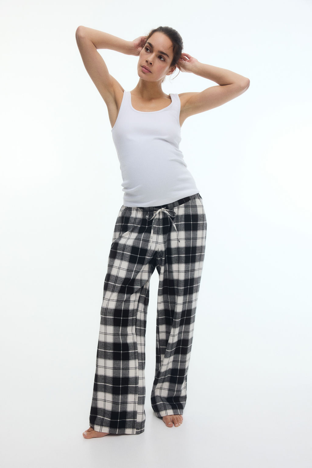 MAMA Pantal?n de pijama de franela - H&m фото 6