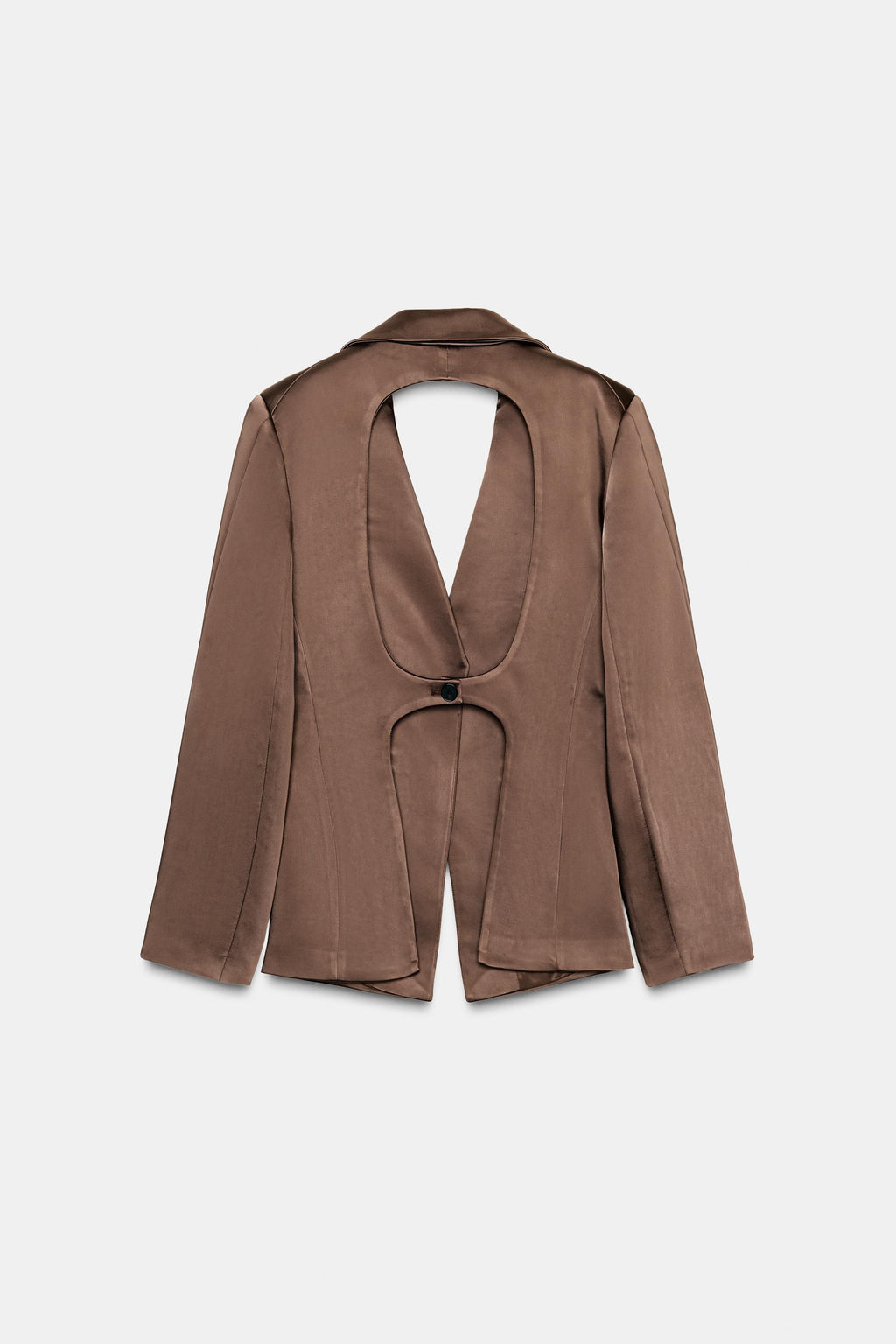 SATIN BLAZER WITH BACK VENTS