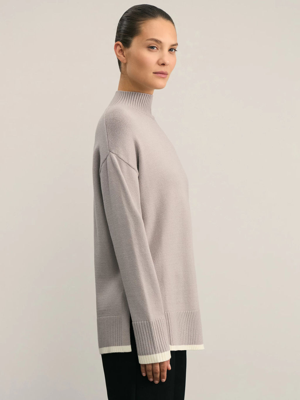 Джемпер с воротником стойкой / Zarina  фото 4