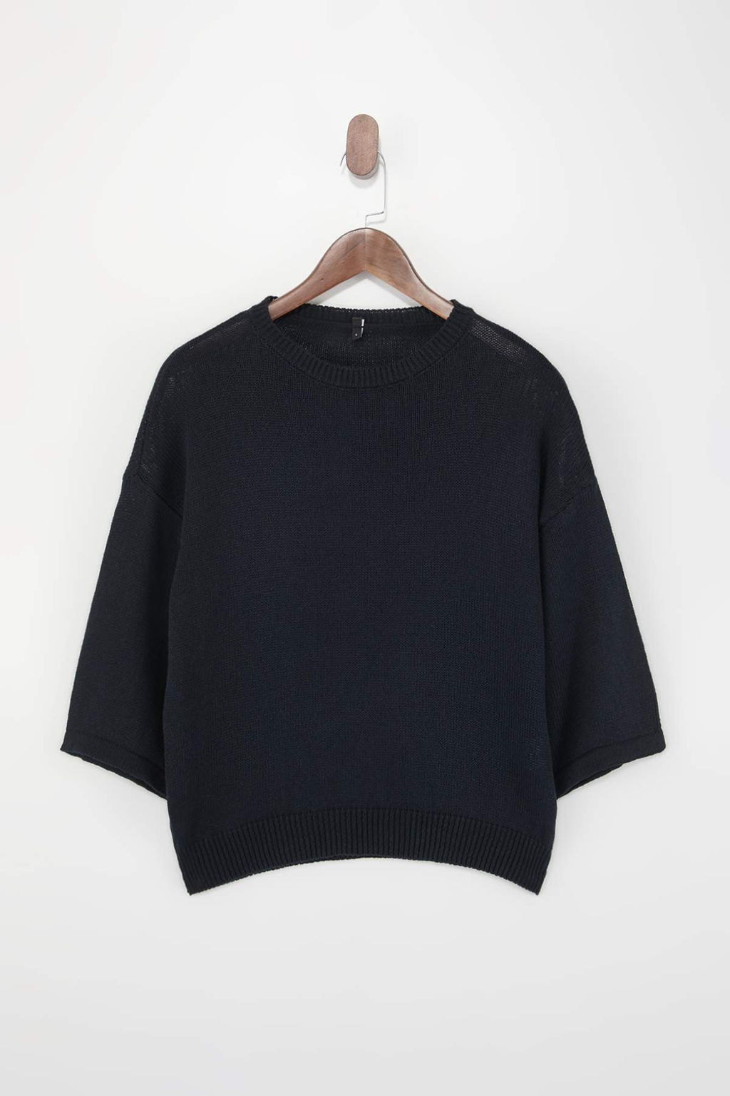 Wardrobe Essentials Lacivert Bisiklet Yaka Triko Bluz TWOSS26BZ00136