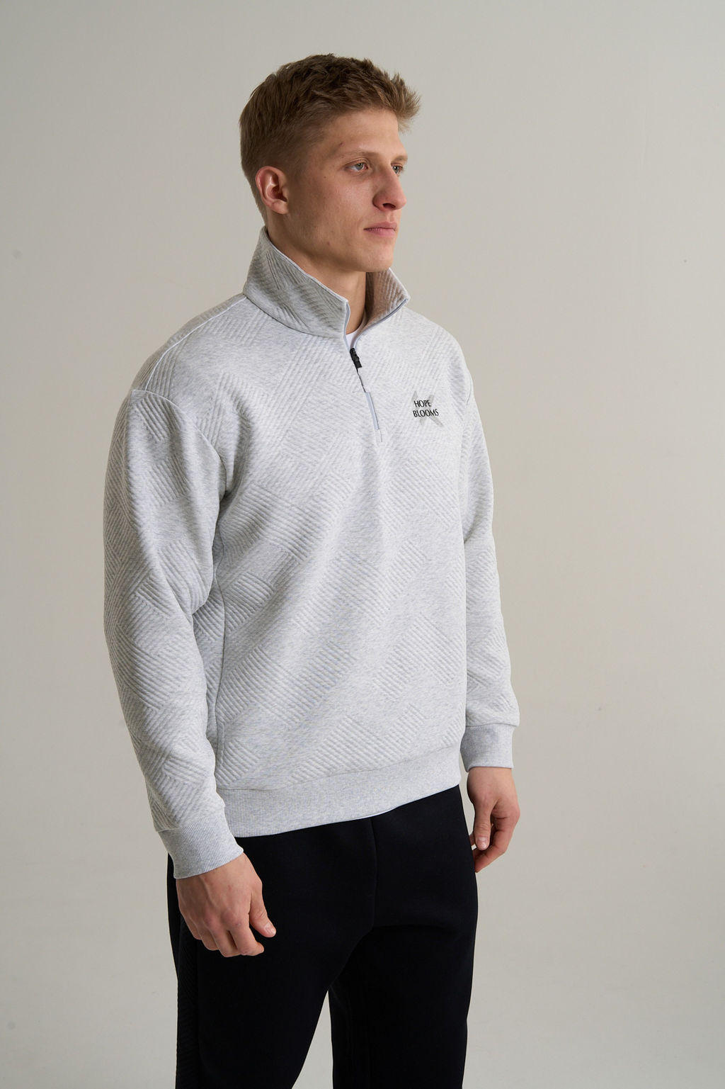 Толстовка half-zip Серый KT Sweatshirt - Anta фото 2