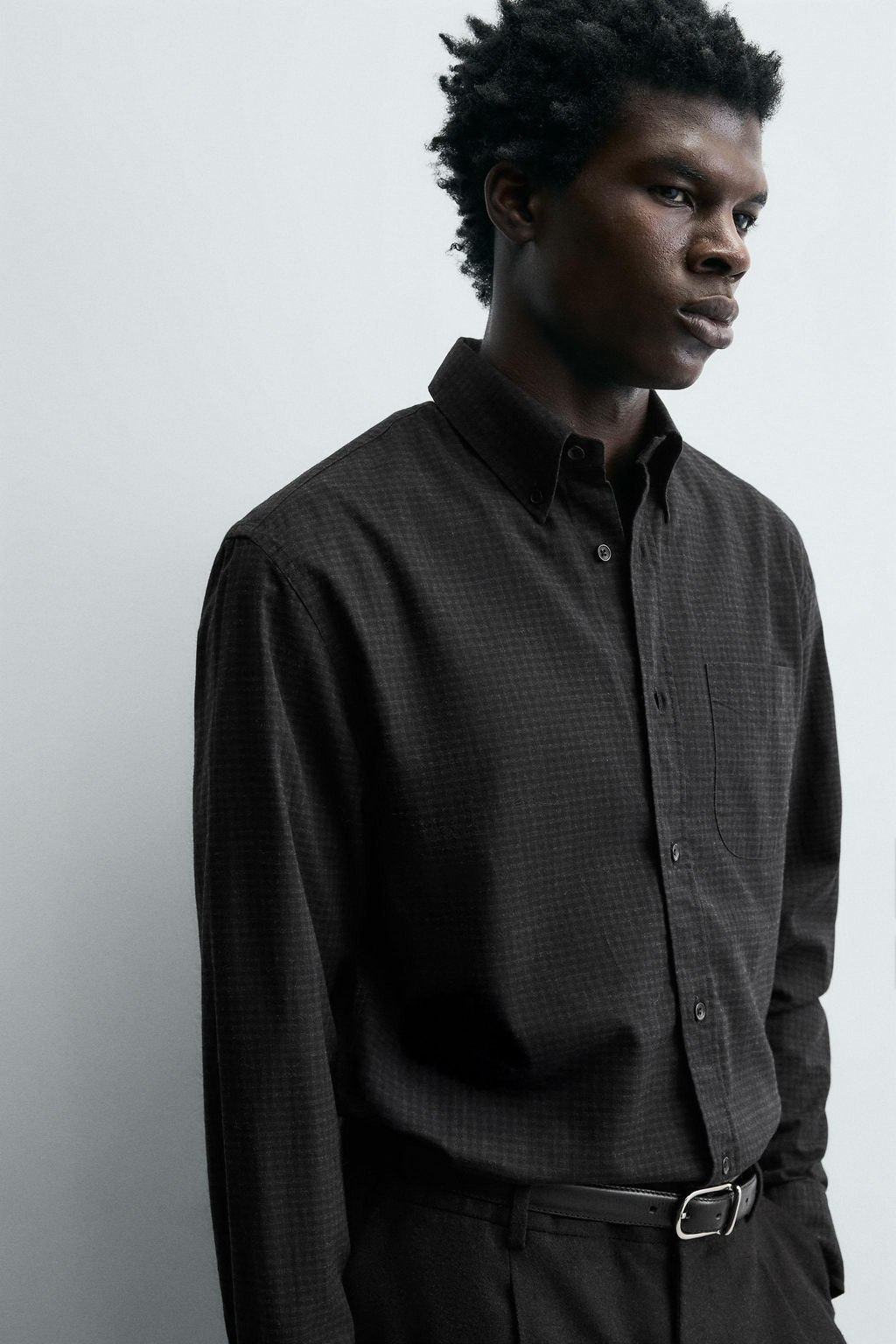 LIMITED EDITION RELAXED FIT CHECK SHIRT - Zara фото 6