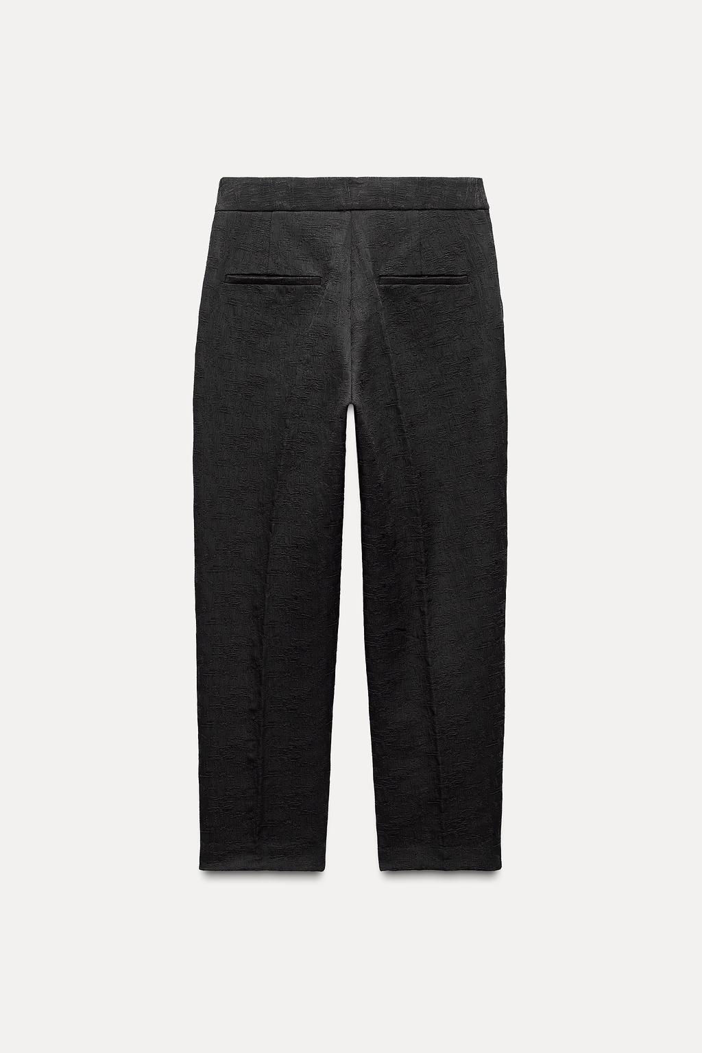 JACQUARD CROPPED TROUSERS - Zara фото 4