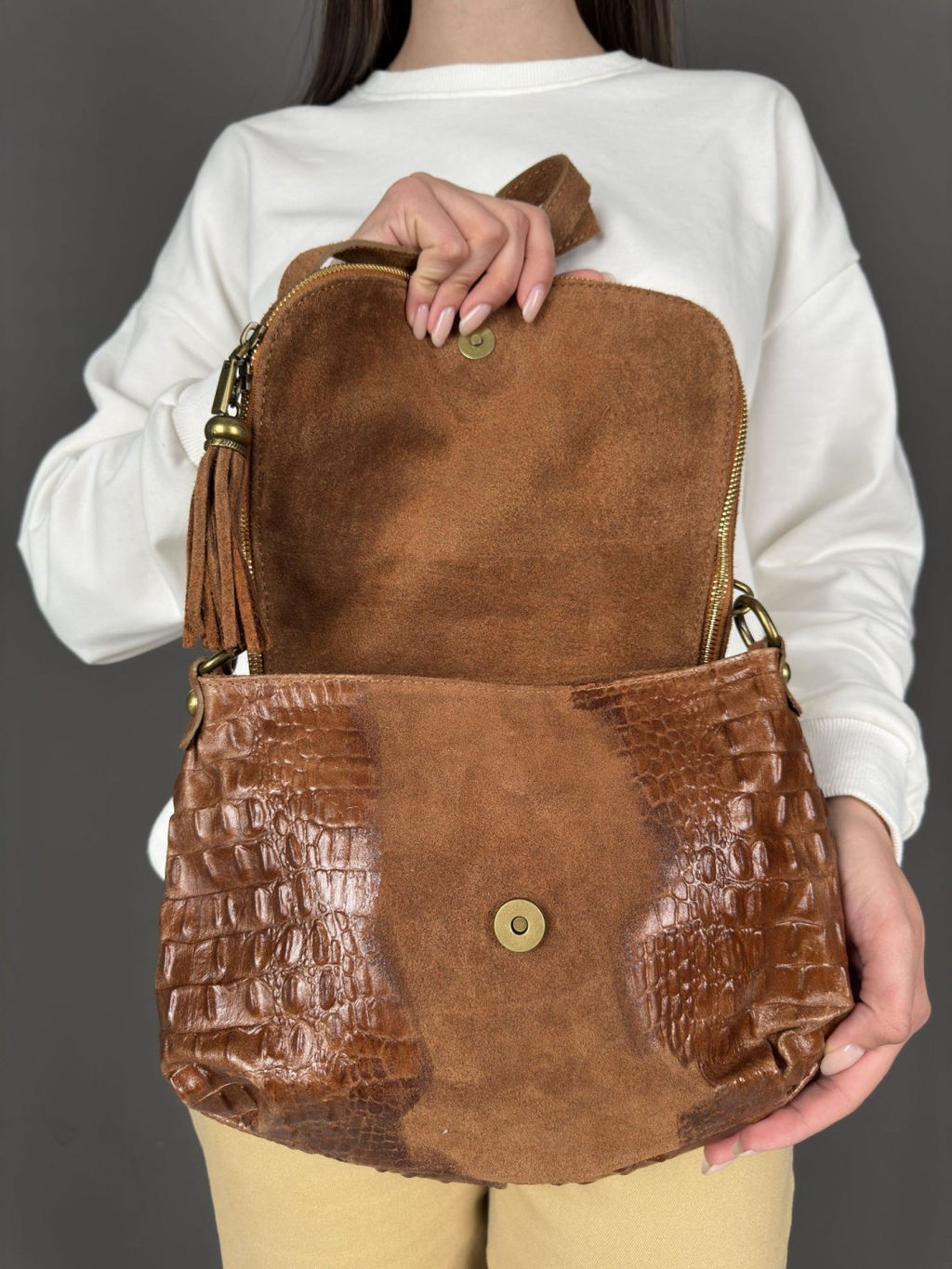 Сумка женская из телячьей кожи