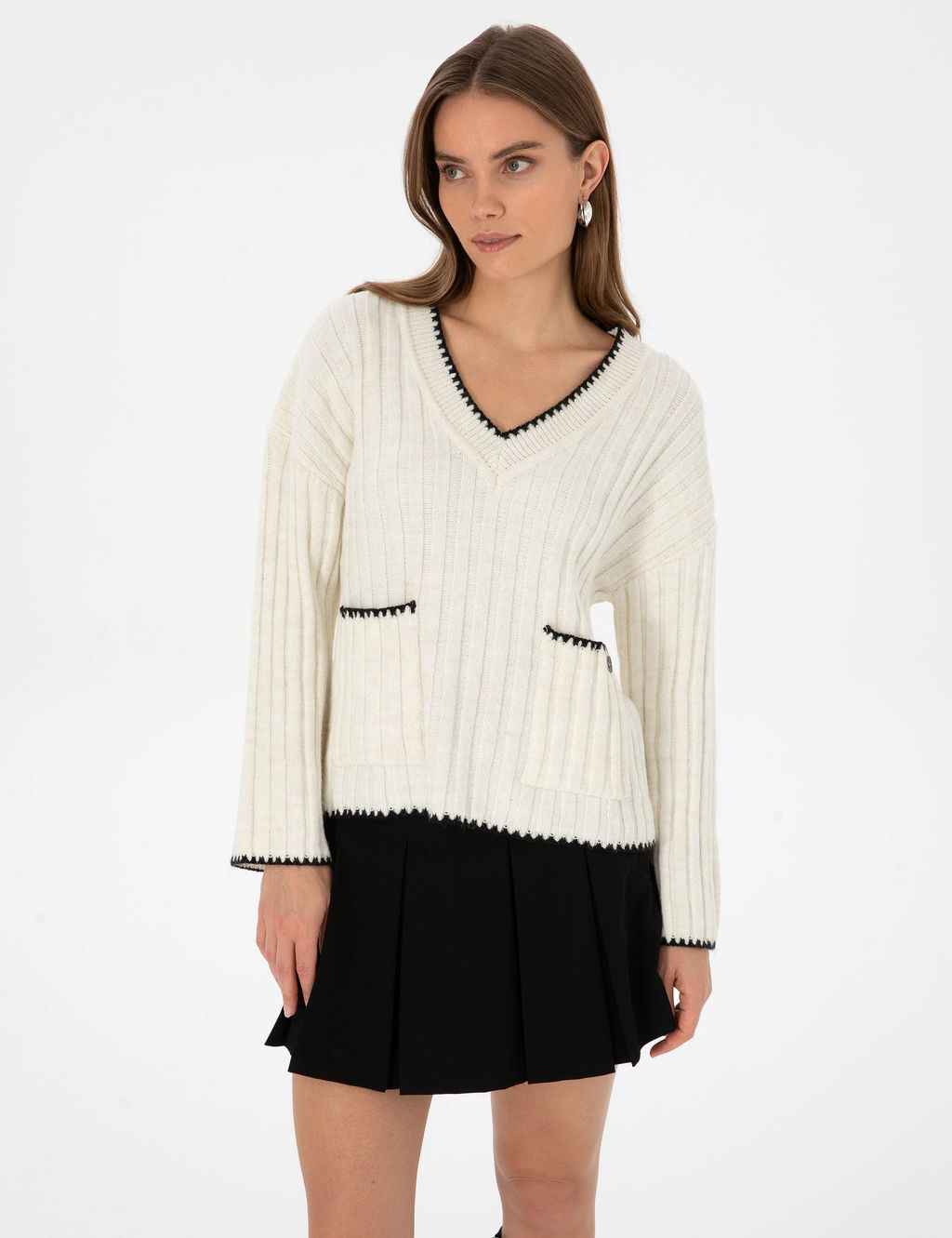 Ekru Comfort Fit Kazak - Pierre cardin фото 3