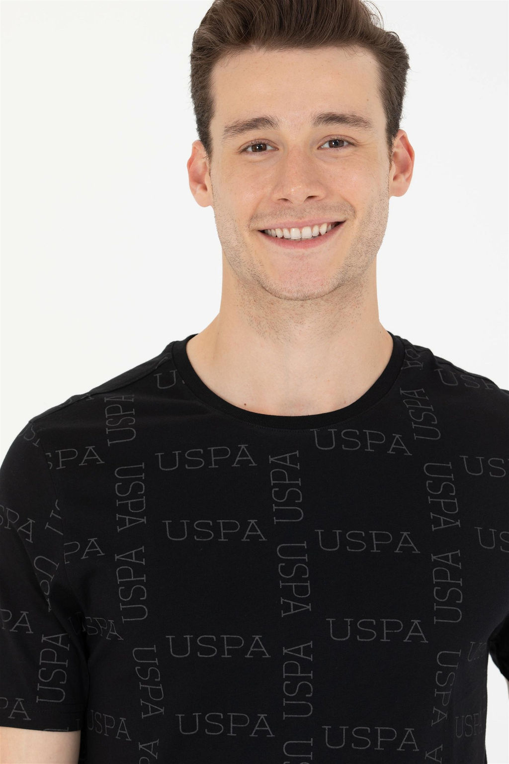 Мужская черная футболка с круглым вырезом Неожиданная скидка в корзине - U.s. polo assn фото 2