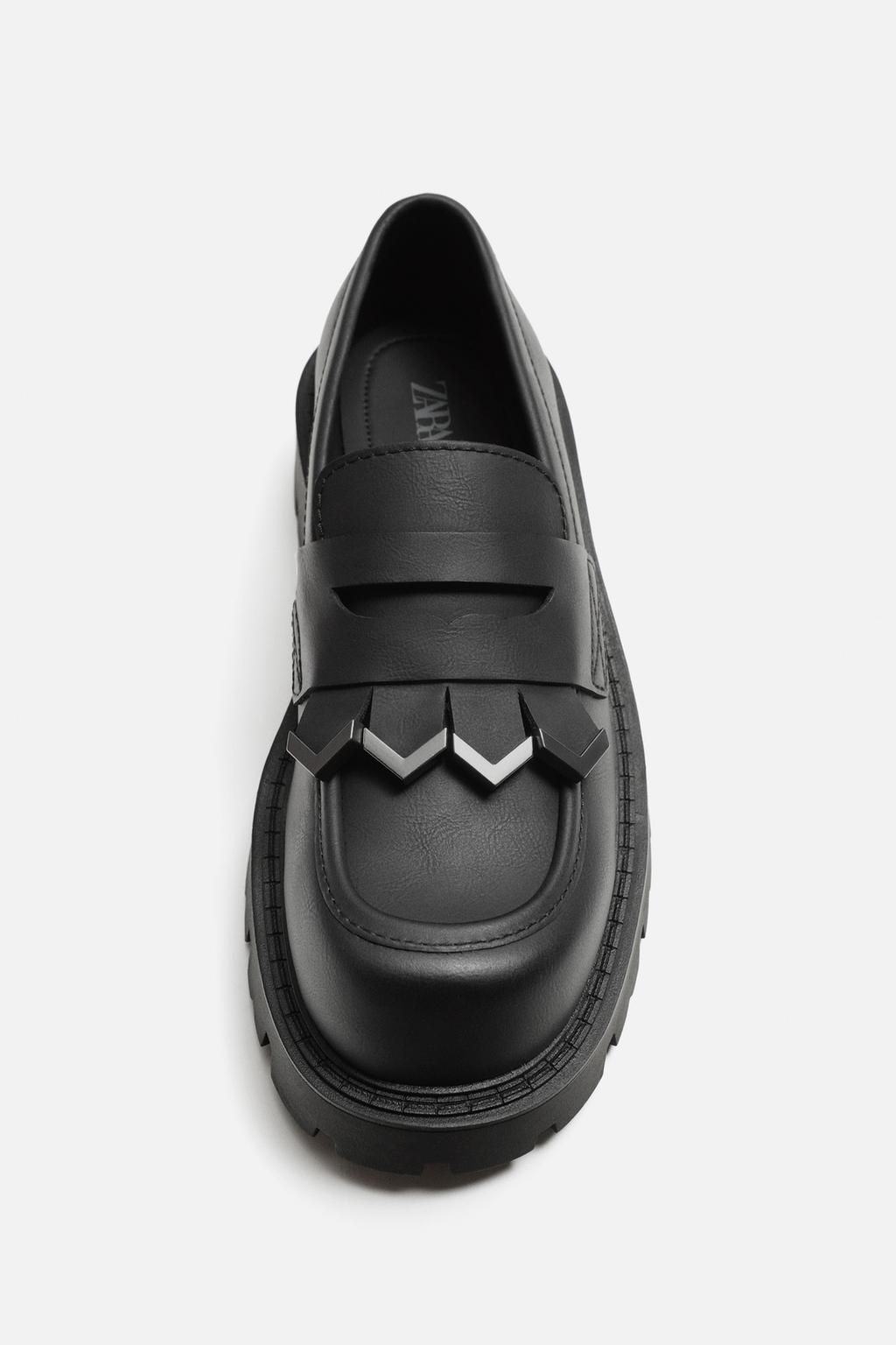 CHUNKY FRINGED LOAFERS - Zara фото 9