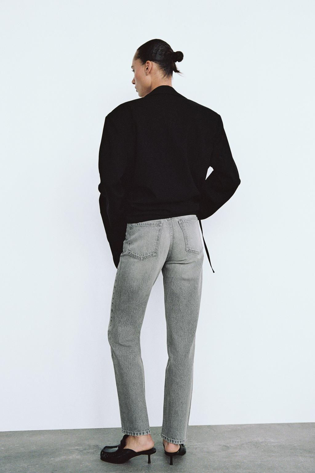 TRF MOM FIT HIGH-WAIST JEANS - Zara фото 46