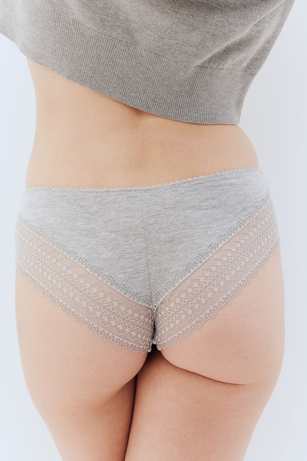 Pack de 3 bragas Hipster de encaje y algodon - H&m фото 4