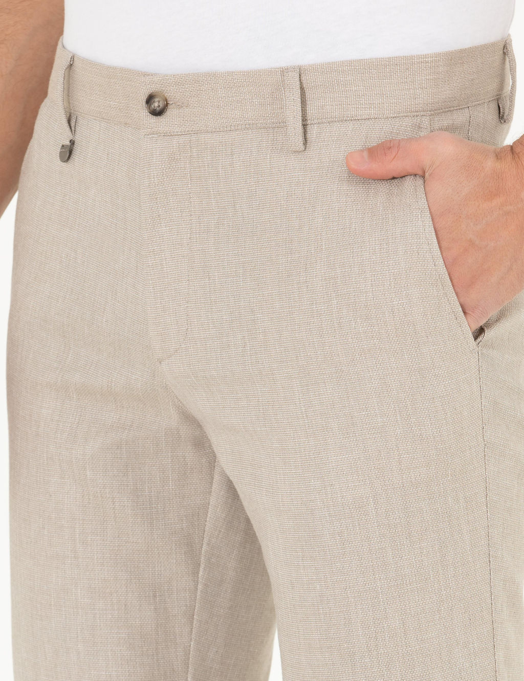 Bej Slim Fit Kuma_ Pantolon - Pierre cardin фото 6