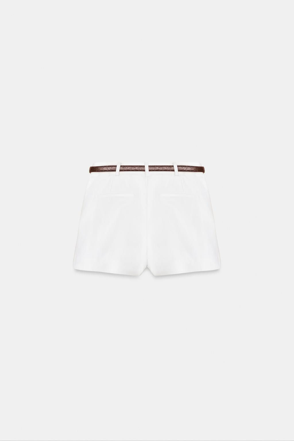 DARTED BERMUDA SHORTS WITH BELT - Zara фото 7