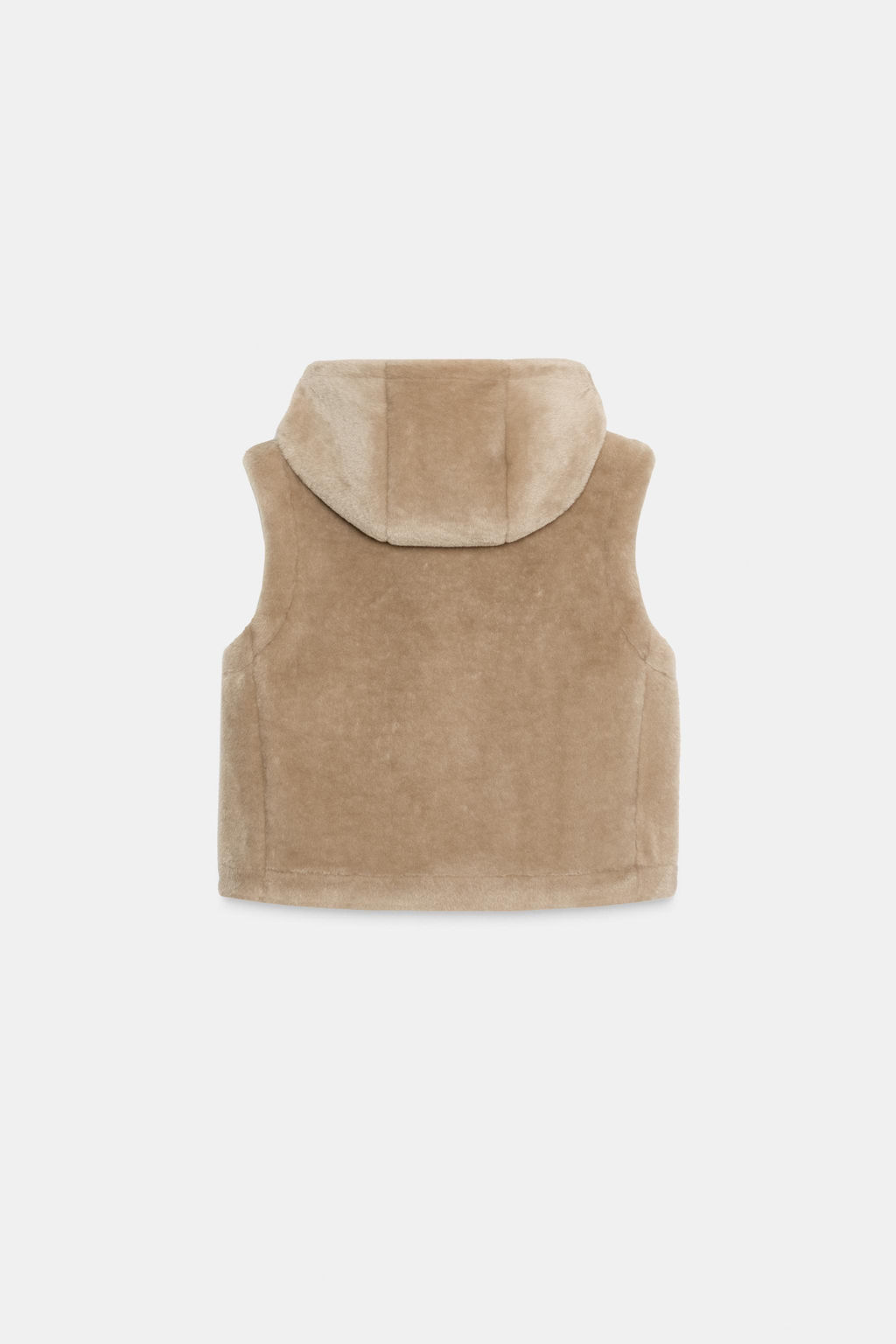 FAUX SHEARLING GILET WITH TOGGLES - Zara фото 7