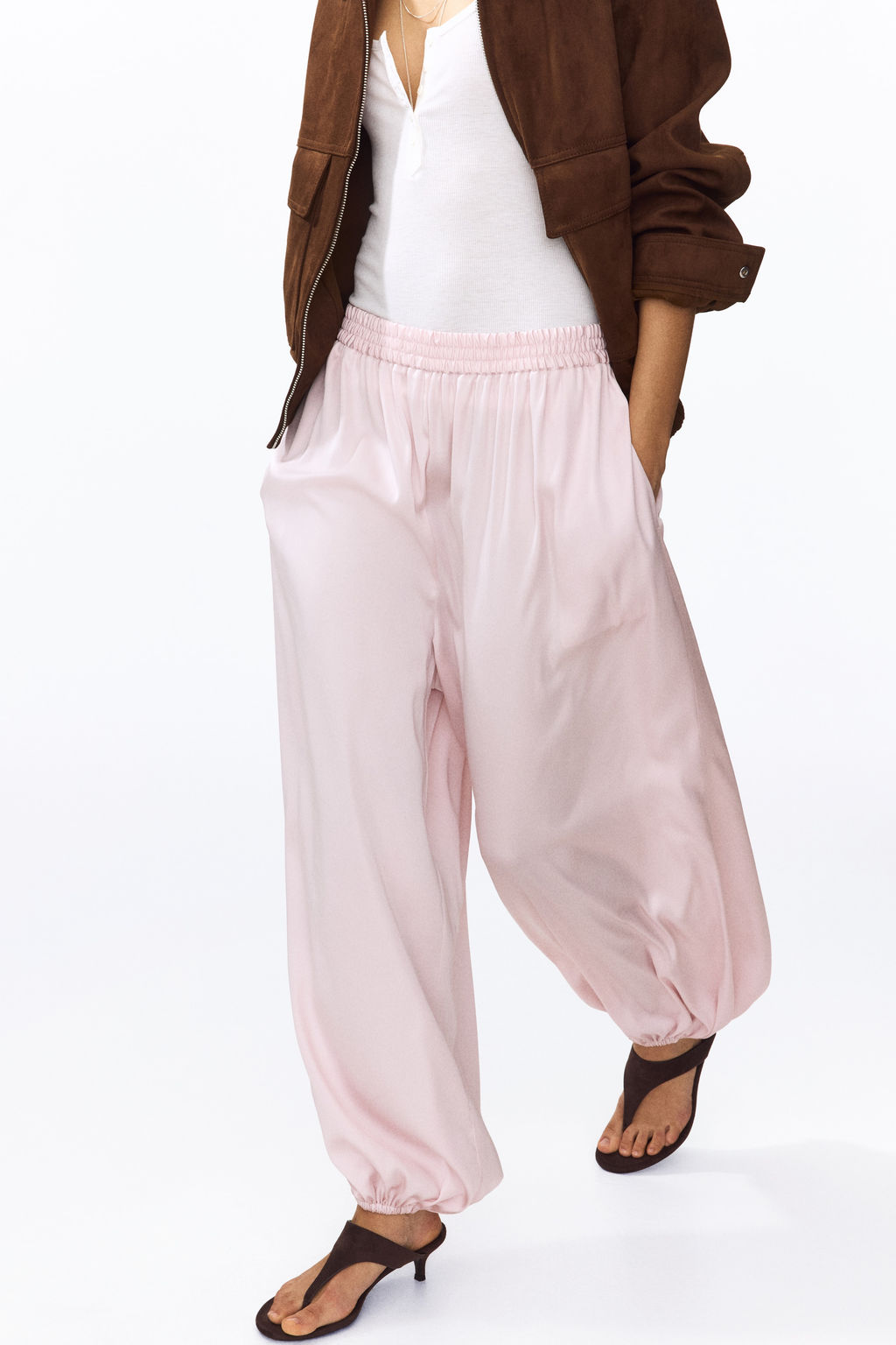 Pantal?n globo de sat?n - H&m фото 2