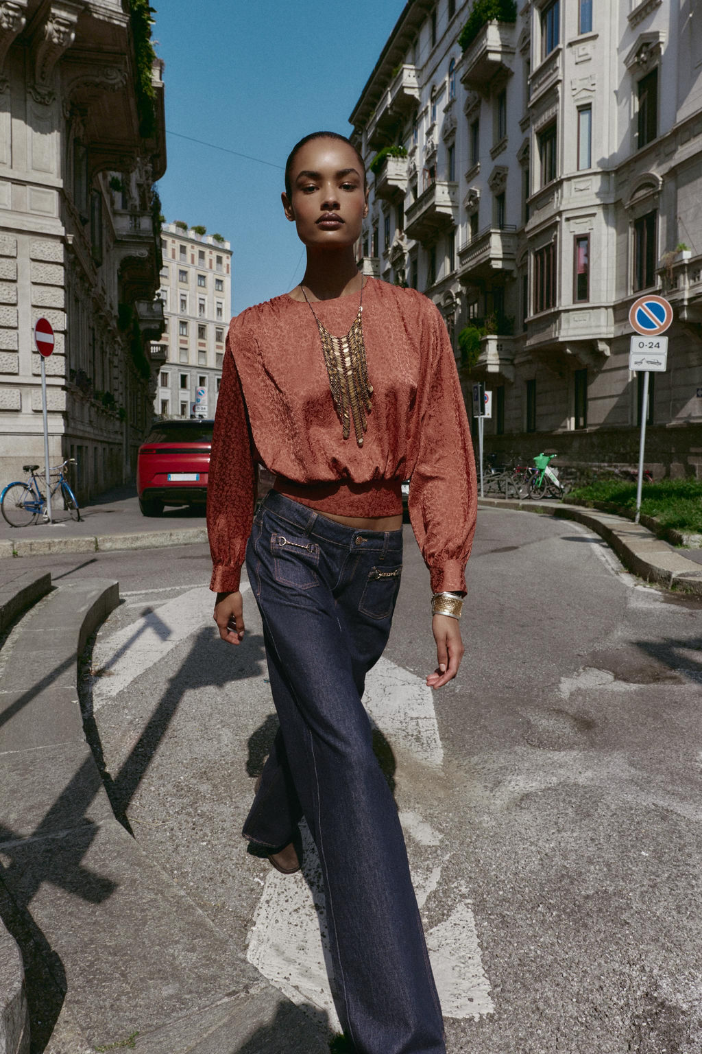 JACQUARD BALLOON TOP