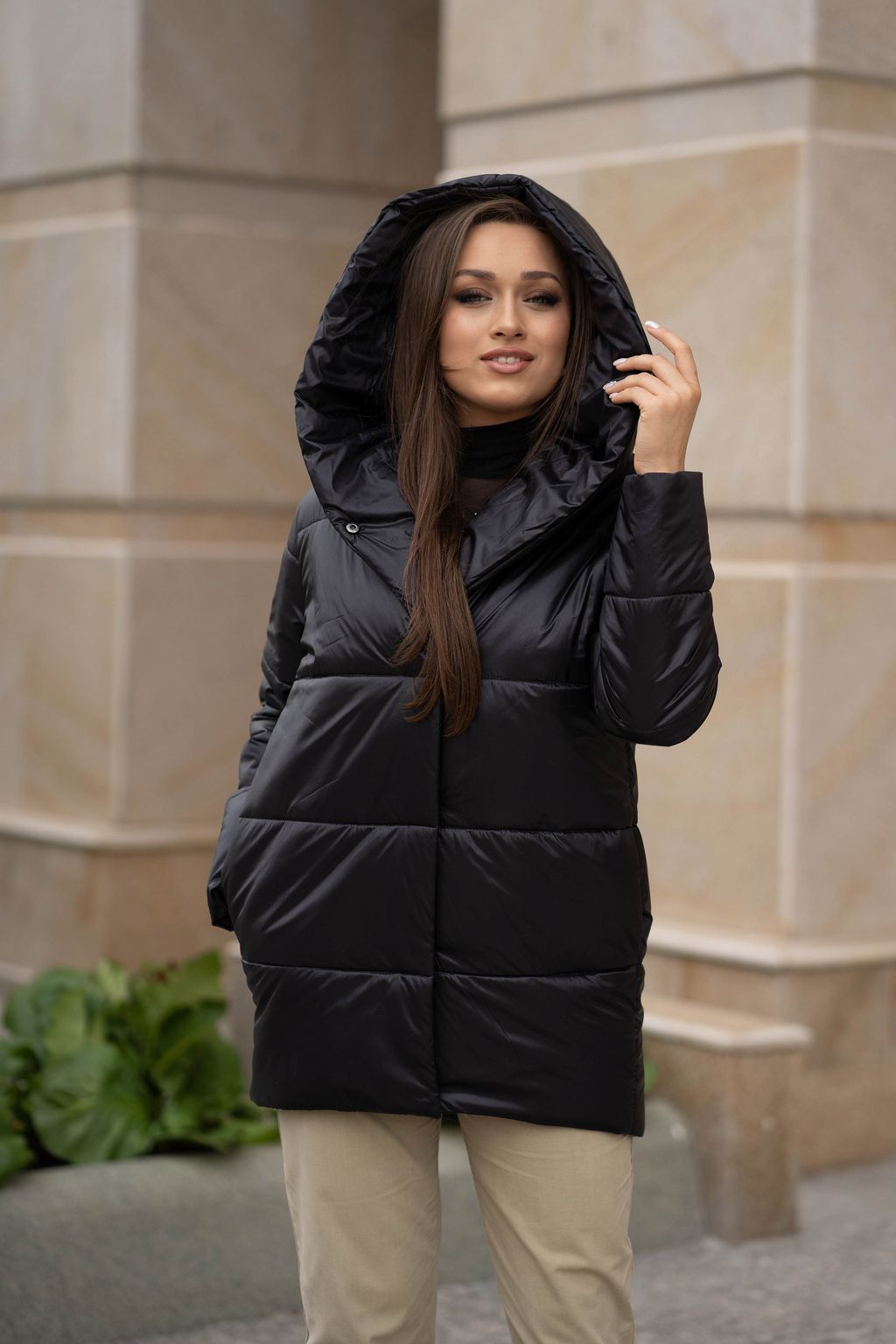 Куртка женская демисезонная 22260 (черный) - Kankan фото 3