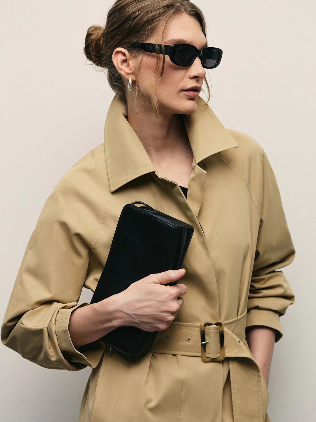 Плащ с поясом / Zarina  фото 2