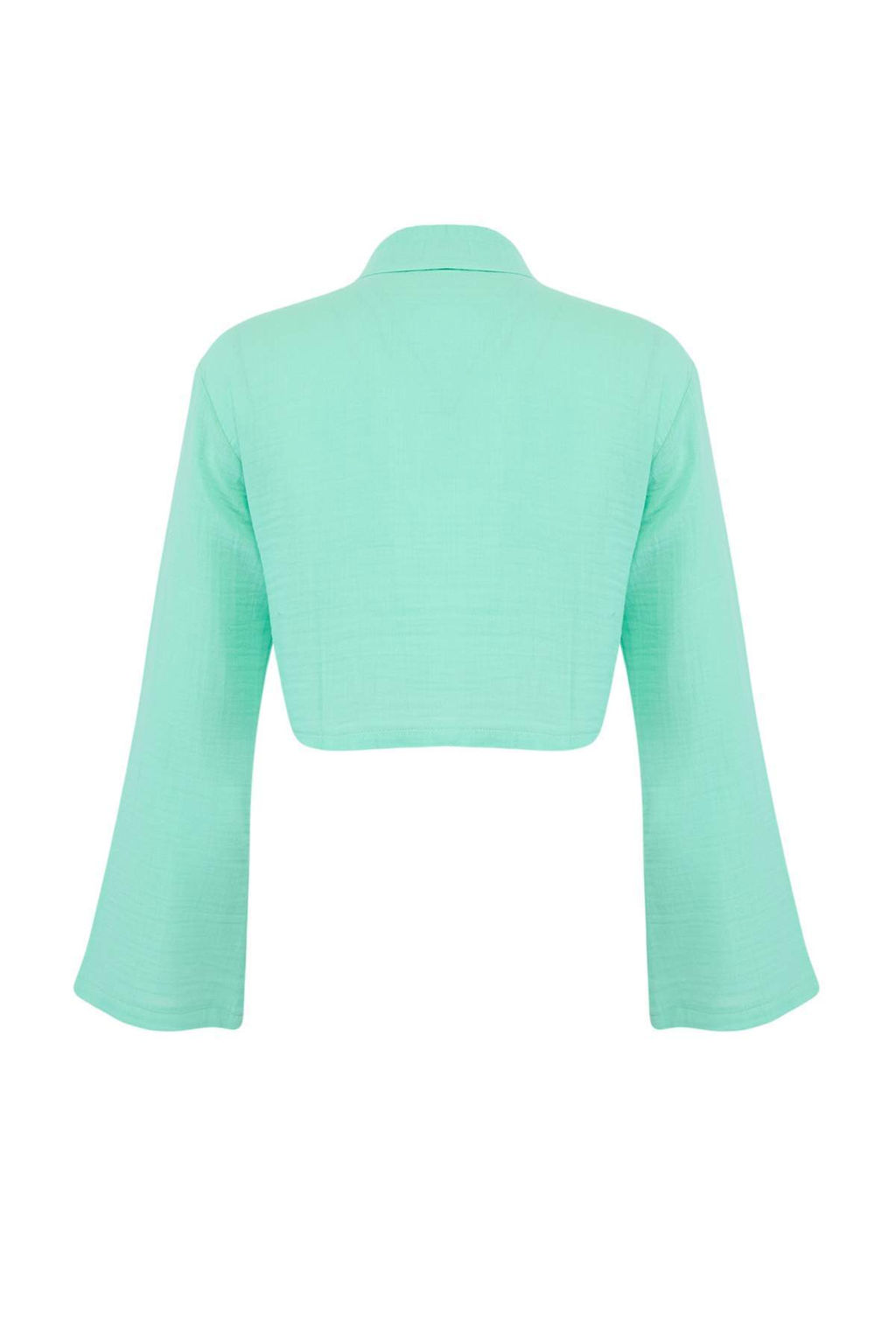 TRENDYOLMILLA Beyaz Dokuma Muslin Plaj Gomlegi TBESS24GO00011  фото 43