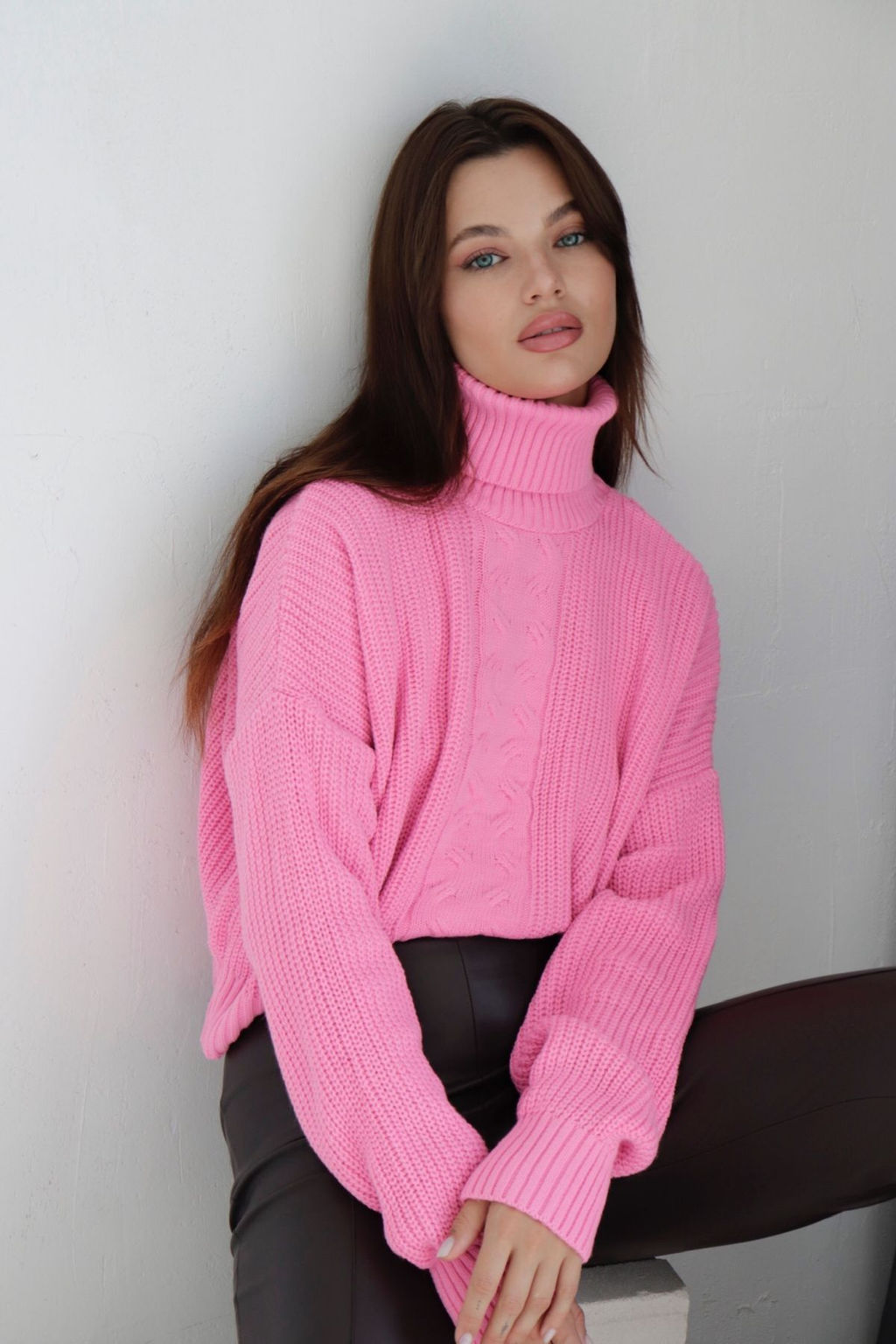 10209 Свитер короткий розовый - Martichelli фото 14