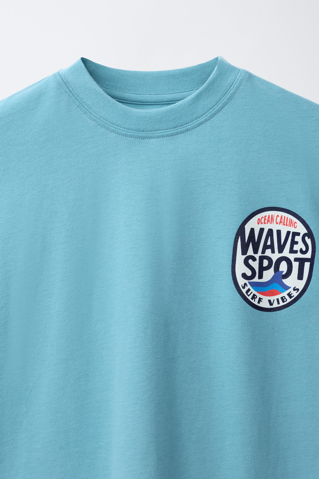 CAMISETA ESTAMPADA SURF / Azul claro - Zara фото 3