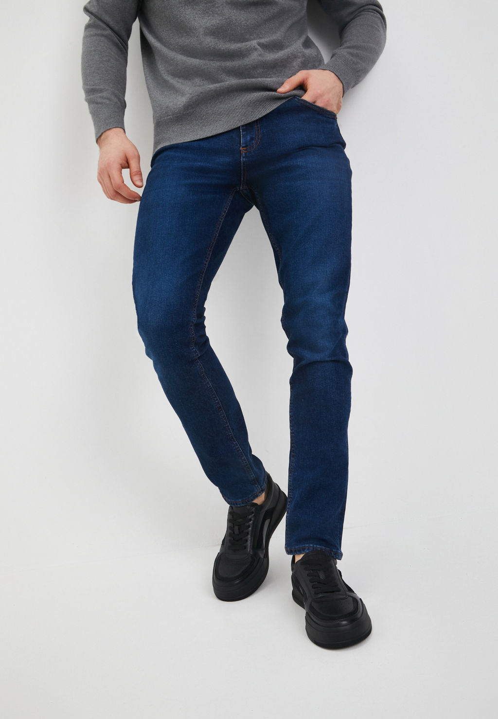 Черные мужские кеды из кожи - Mascotte фото 7