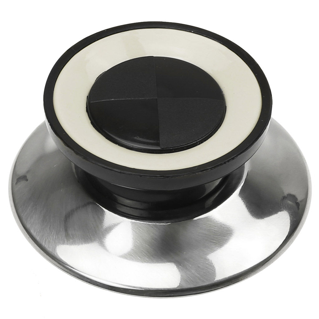 Ручка-кнопка для крышки д6,8см h2,7см, нержавейка/пластик, на картоне, цвета в ассортименте: пудровый, мятный, бежевый (Китай) - Домашняя мода фото 3