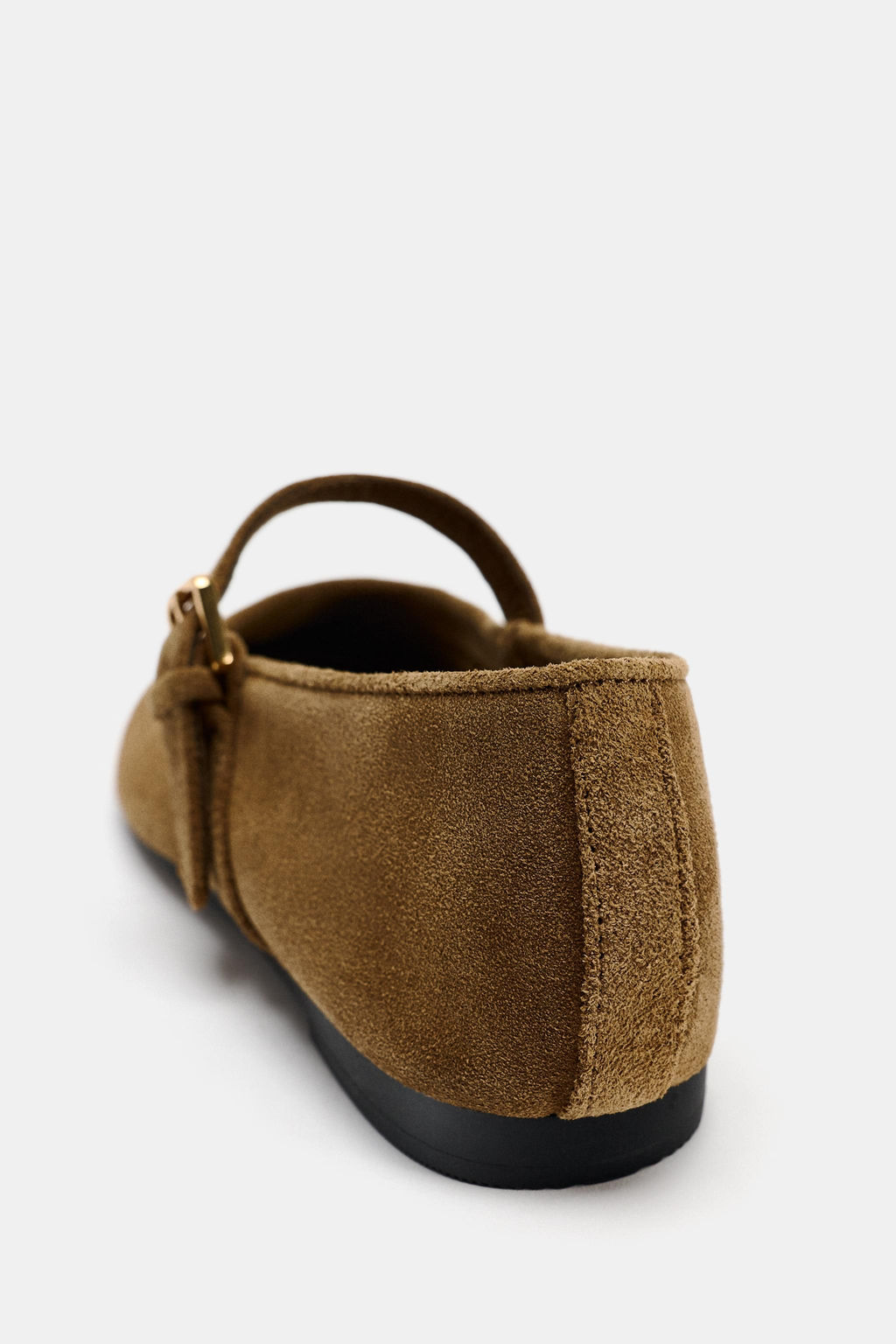 SPLIT SUEDE BALLERINAS - Zara фото 34