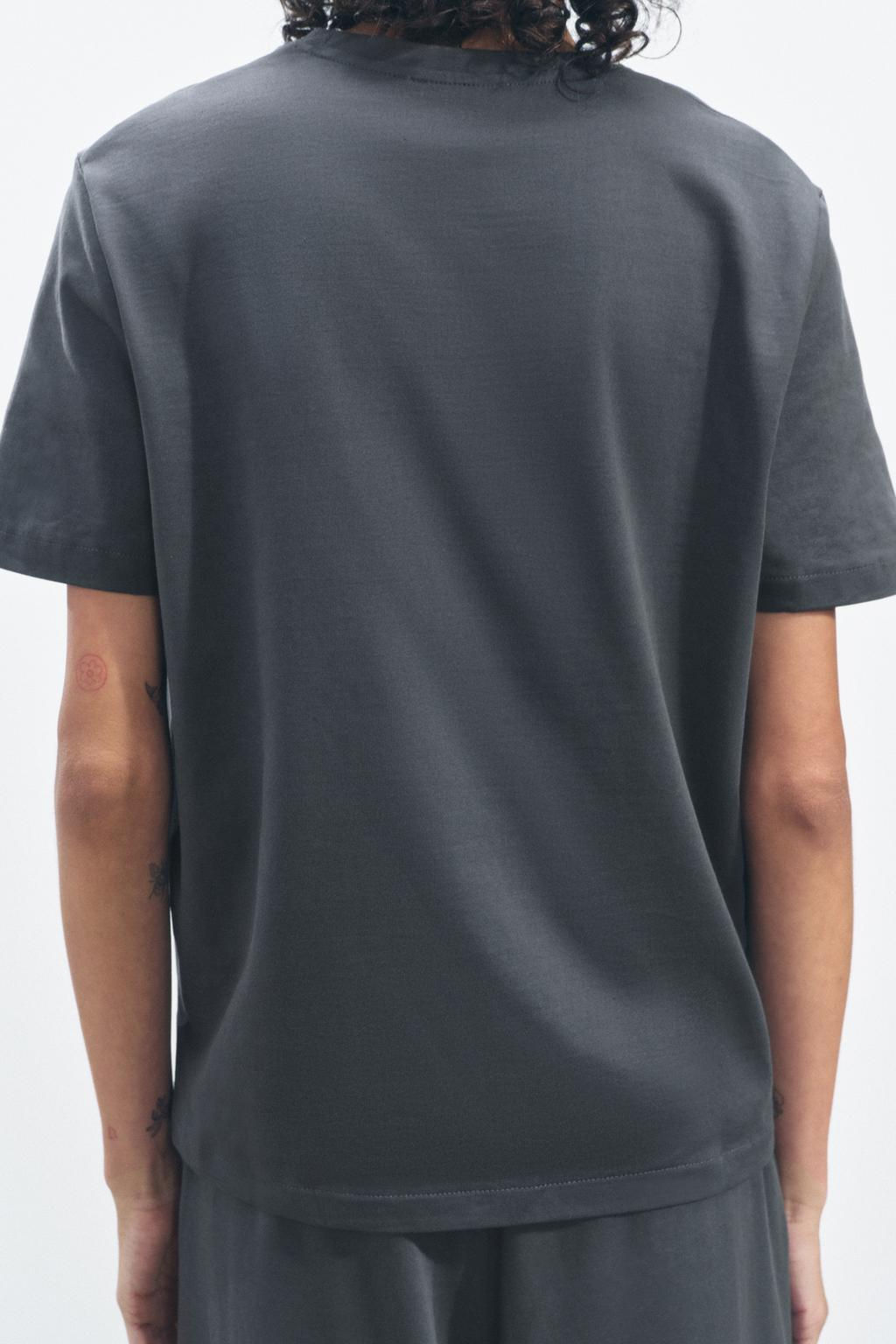 HEAVY COTTON T-SHIRT - Zara фото 50
