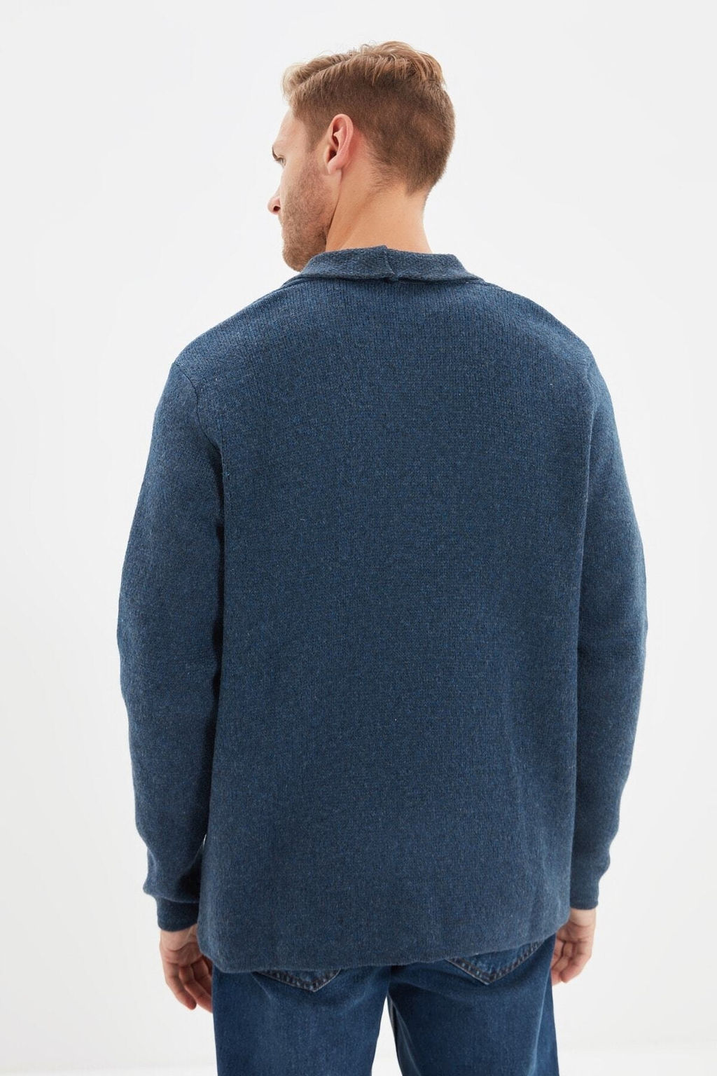 TRENDYOL MAN Antrasit Regular Fit Yunlu Yaka Triko H?rka TMNAW22HI0140 - Trendyolmilla фото 22