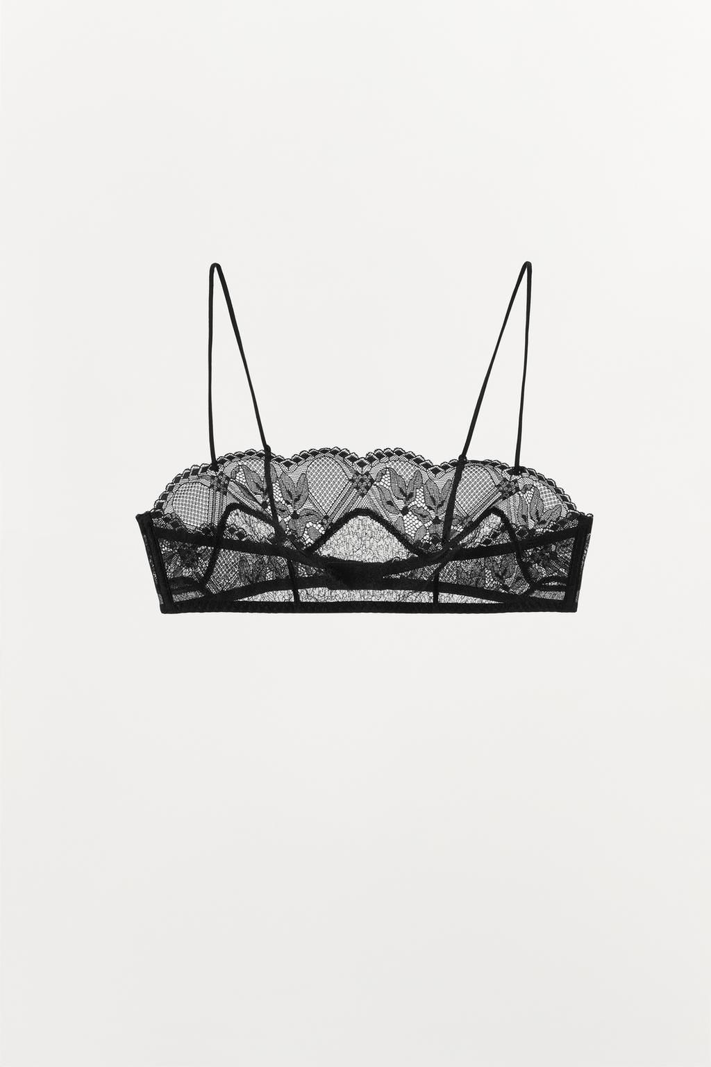 LACE BANDEAU BRALETTE - Zara фото 5