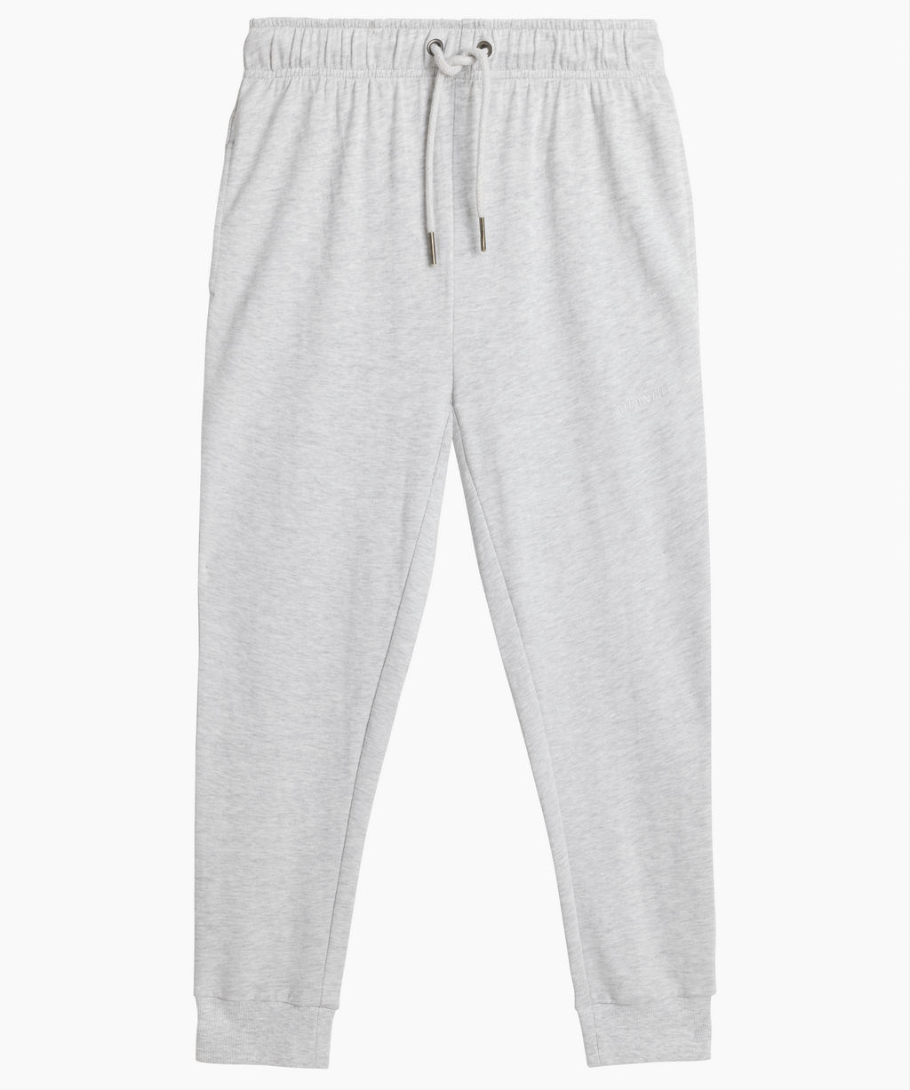 ATLANTIC HMB-001 Спортивные брюки мужские French Terry светло-серый меланж  фото 2