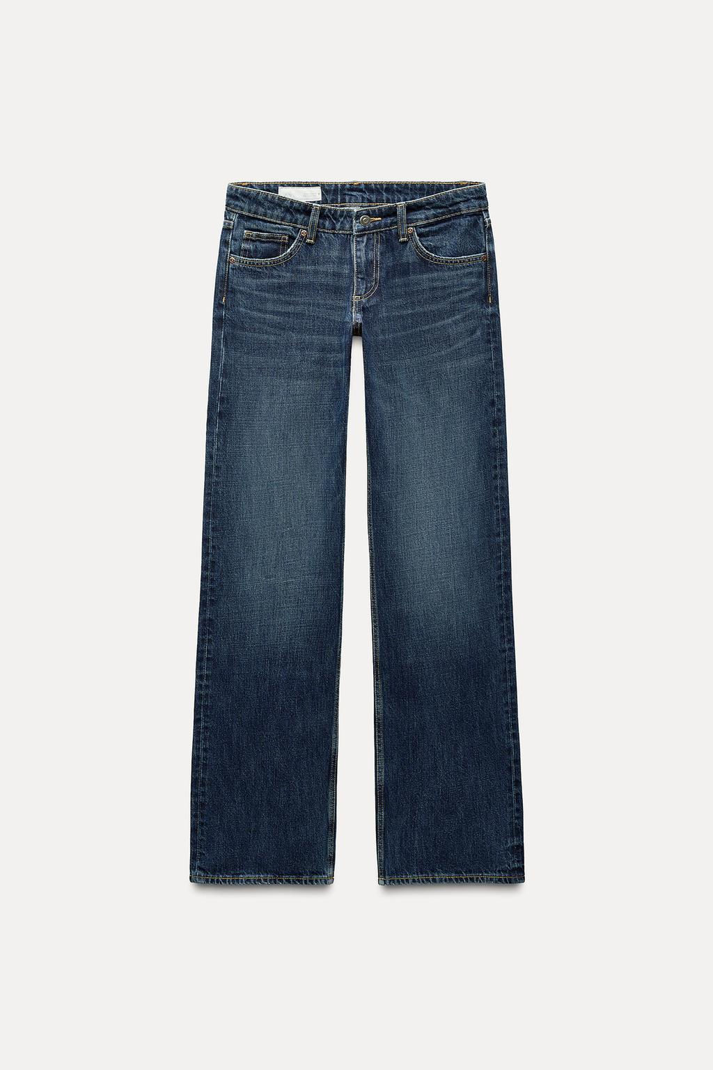 TRF WIDE-LEG LOW-RISE JEANS - Zara фото 4